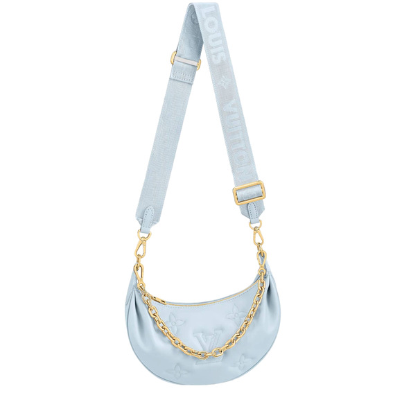 Louis Vuitton Over The Moon Loop Bubblegram Blue Chain Crossbody Shoulder Bag - Picture 1 of 13